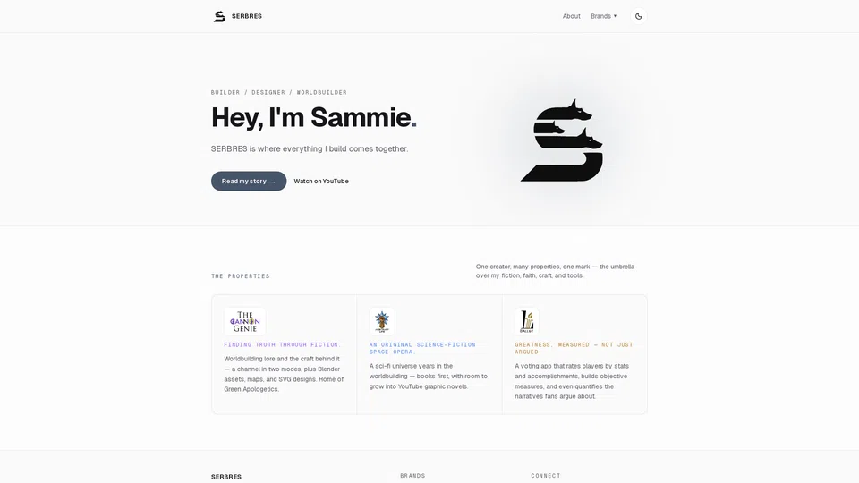 Homepage snapshot at launch