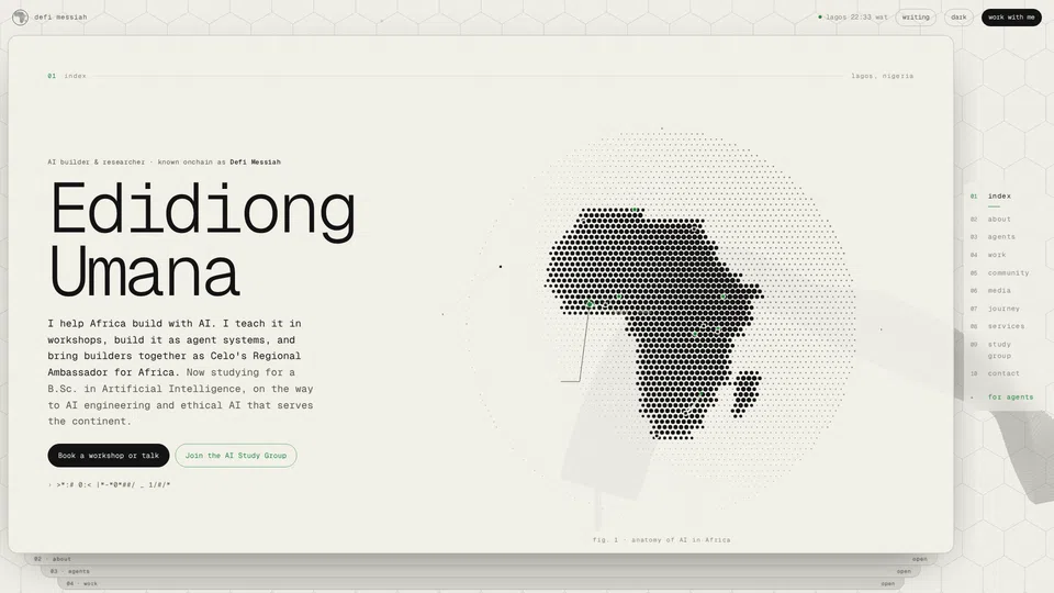 Homepage snapshot at launch