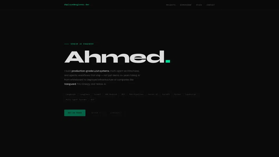Homepage snapshot at launch