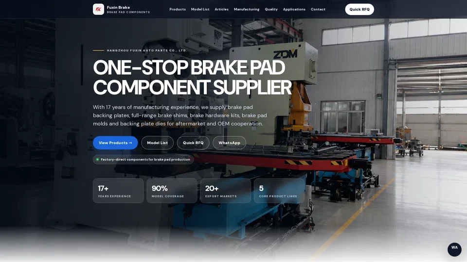 Homepage snapshot at launch
