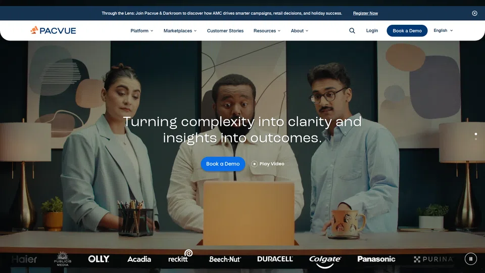 Homepage snapshot at launch