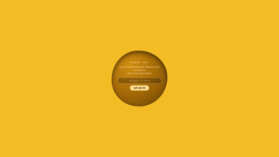 Homepage snapshot at launch