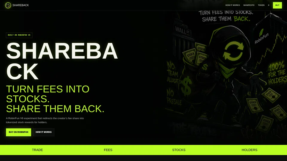 Homepage snapshot at launch