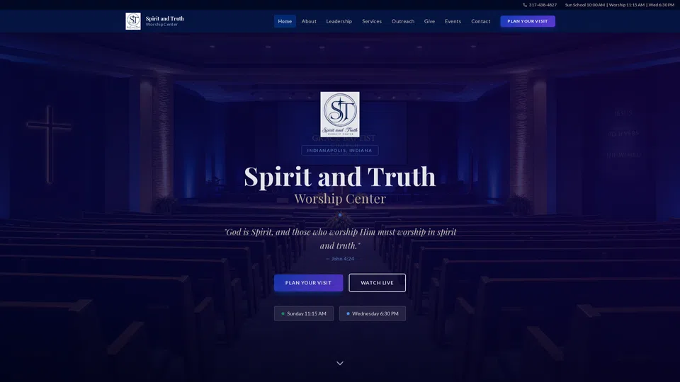 Homepage snapshot at launch