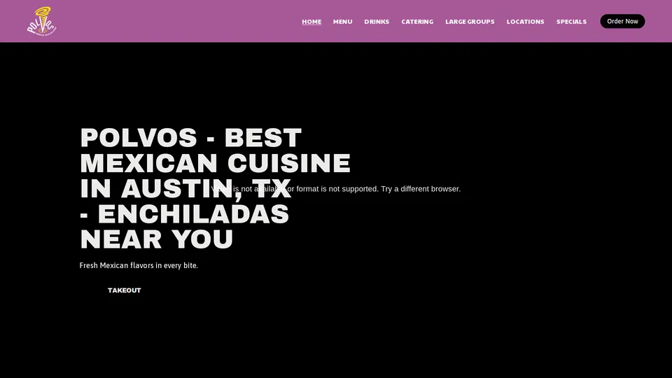 Homepage snapshot at launch