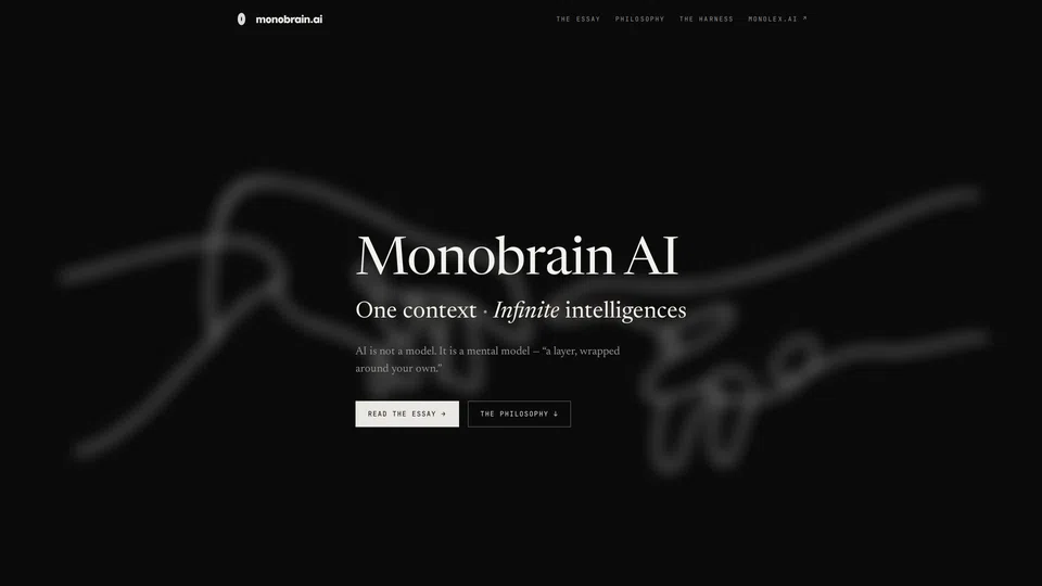 Homepage snapshot at launch