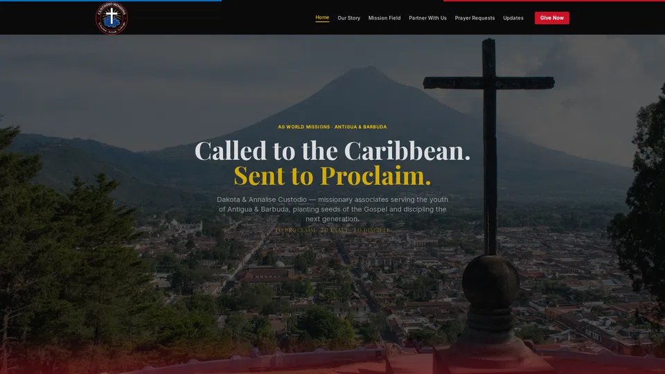 Homepage snapshot at launch