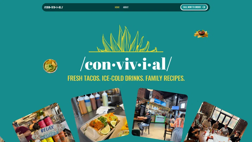 Homepage snapshot at launch