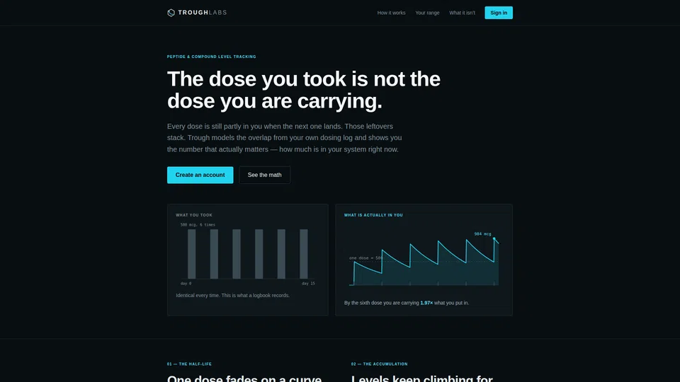 Homepage snapshot at launch