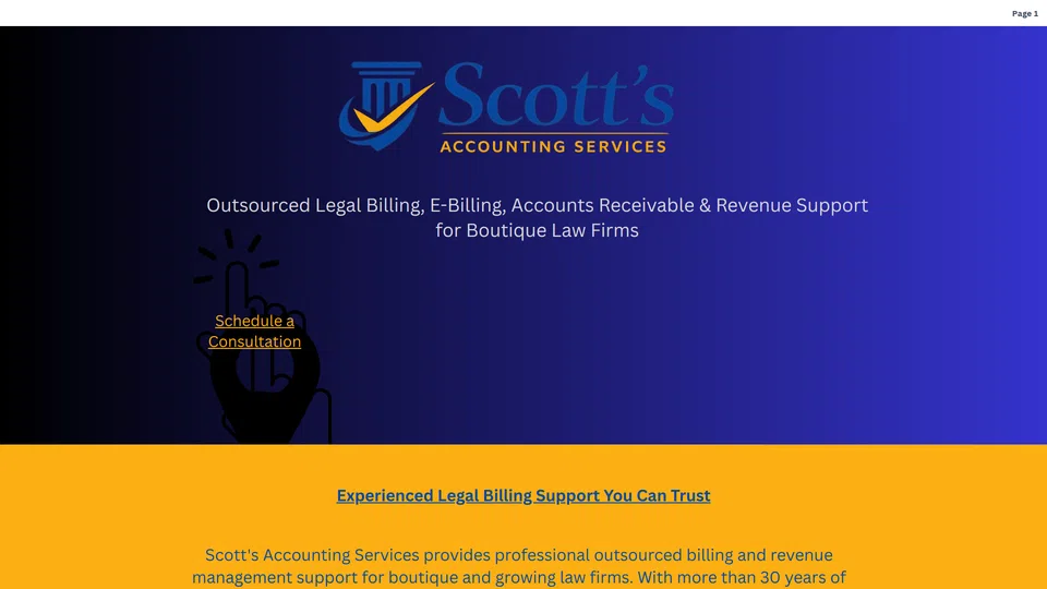 Homepage snapshot at launch