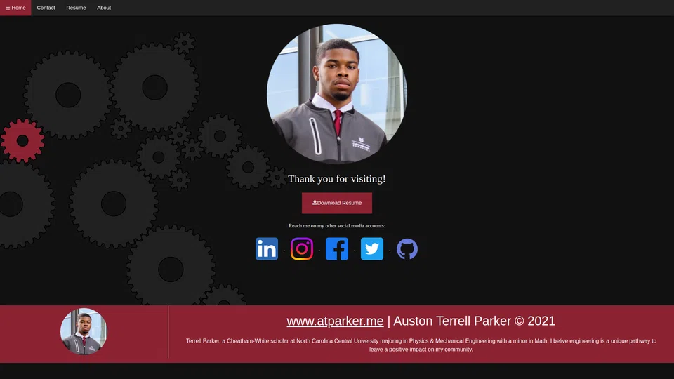 Homepage snapshot at launch