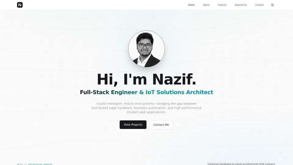 Homepage snapshot at launch