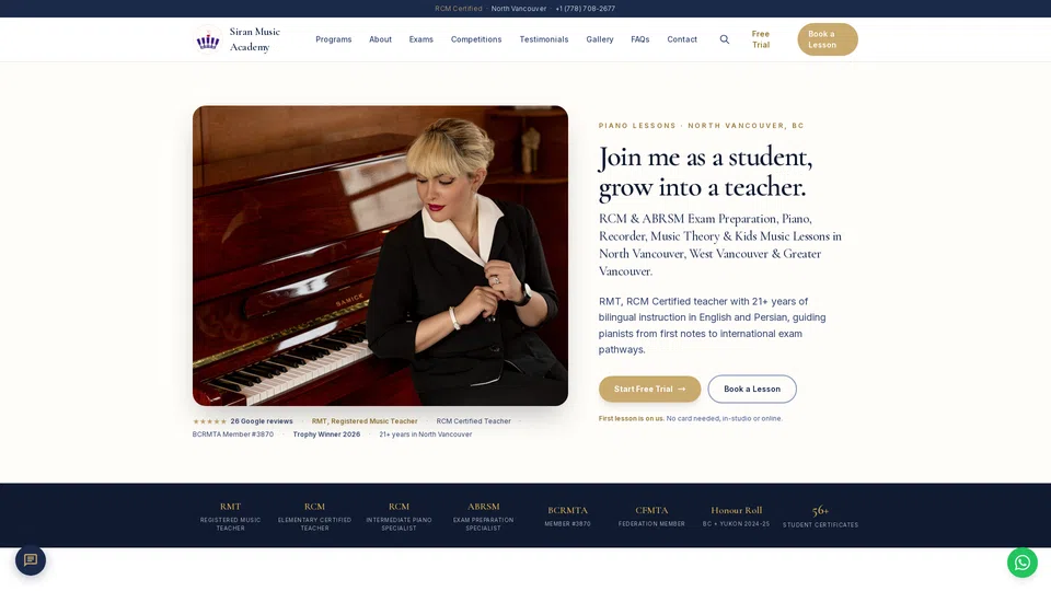 Homepage snapshot at launch