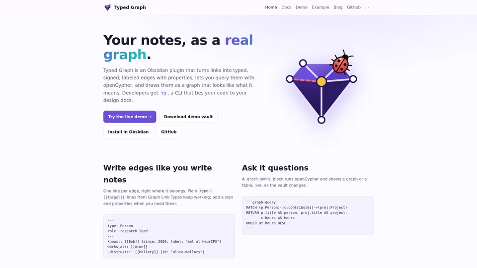 Homepage snapshot at launch