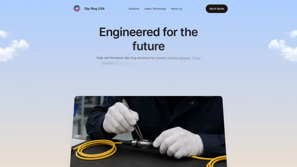 Homepage snapshot at launch