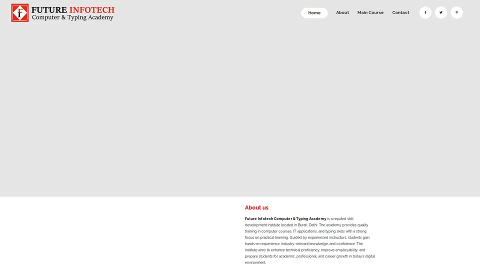 Homepage snapshot at launch
