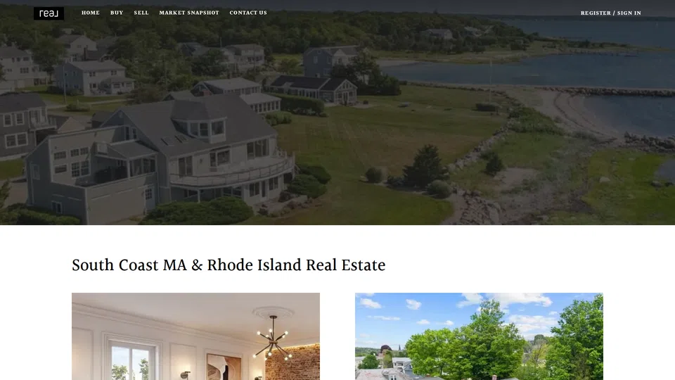 Homepage snapshot at launch