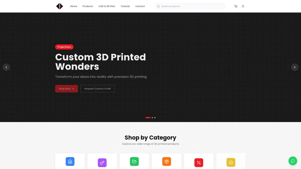 Homepage snapshot at launch