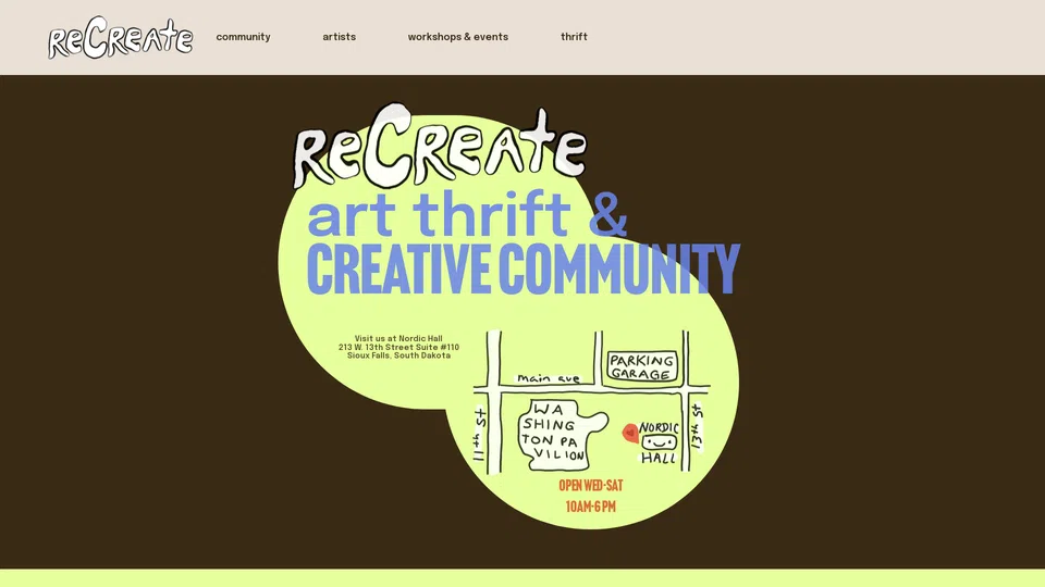 Homepage snapshot at launch