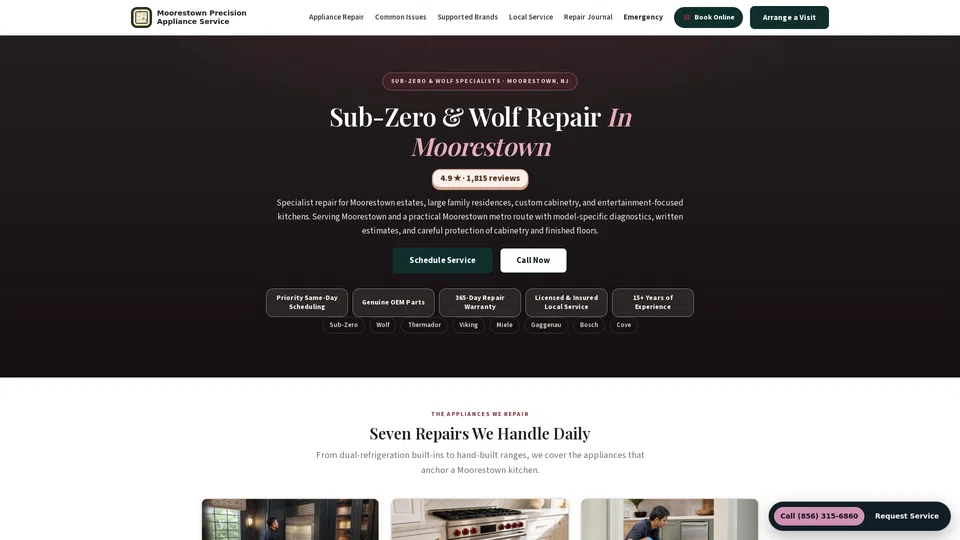 Homepage snapshot at launch