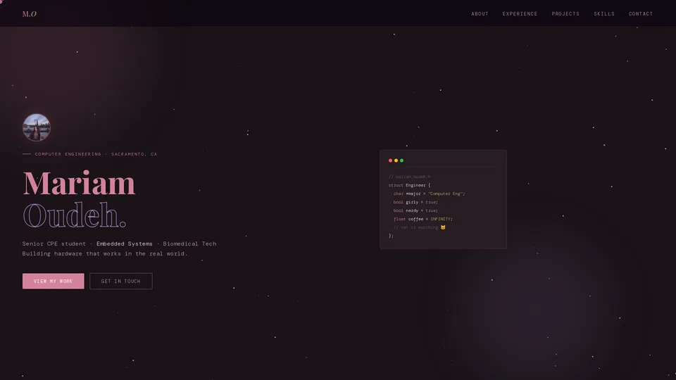 Homepage snapshot at launch