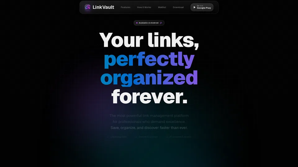 Homepage snapshot at launch