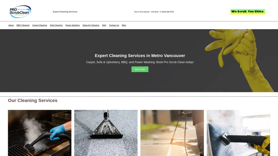 Homepage snapshot at launch