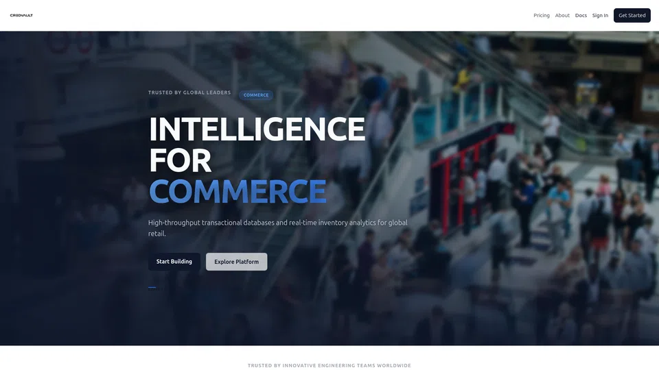 Homepage snapshot at launch