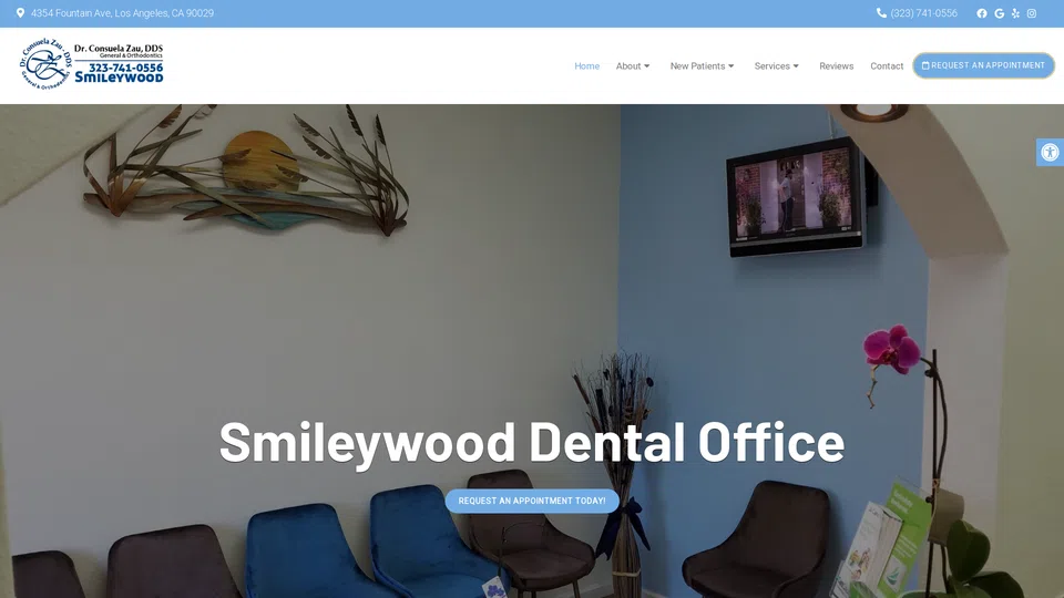 Homepage snapshot at launch