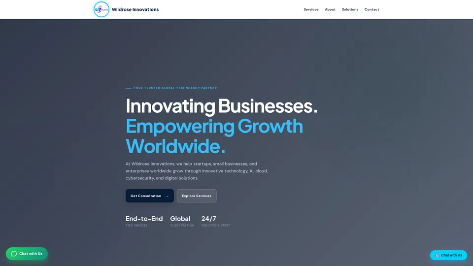 Homepage snapshot at launch