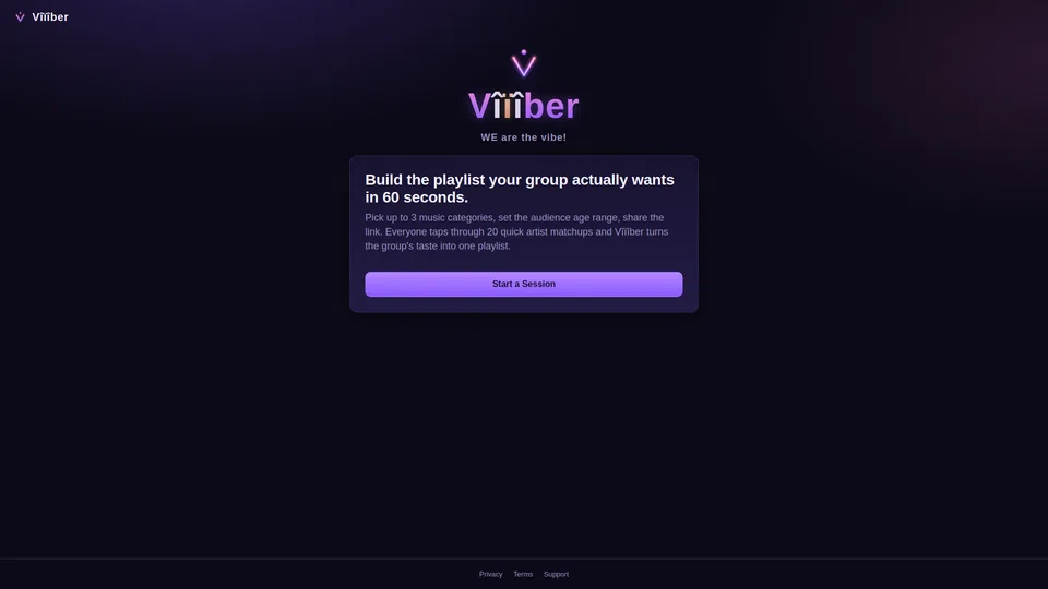 Homepage snapshot at launch