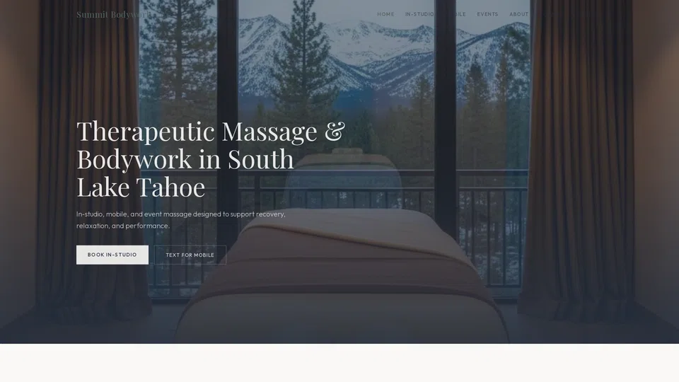 Homepage snapshot at launch