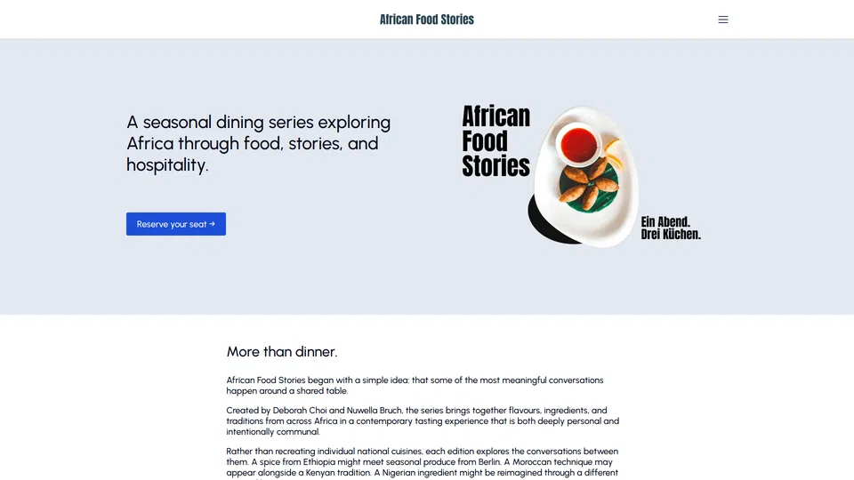 Homepage snapshot at launch