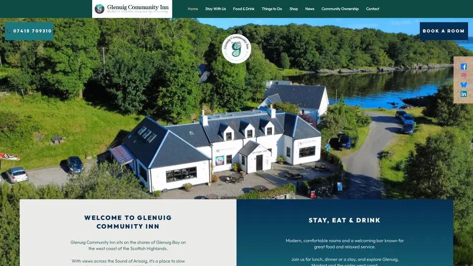 Homepage snapshot at launch