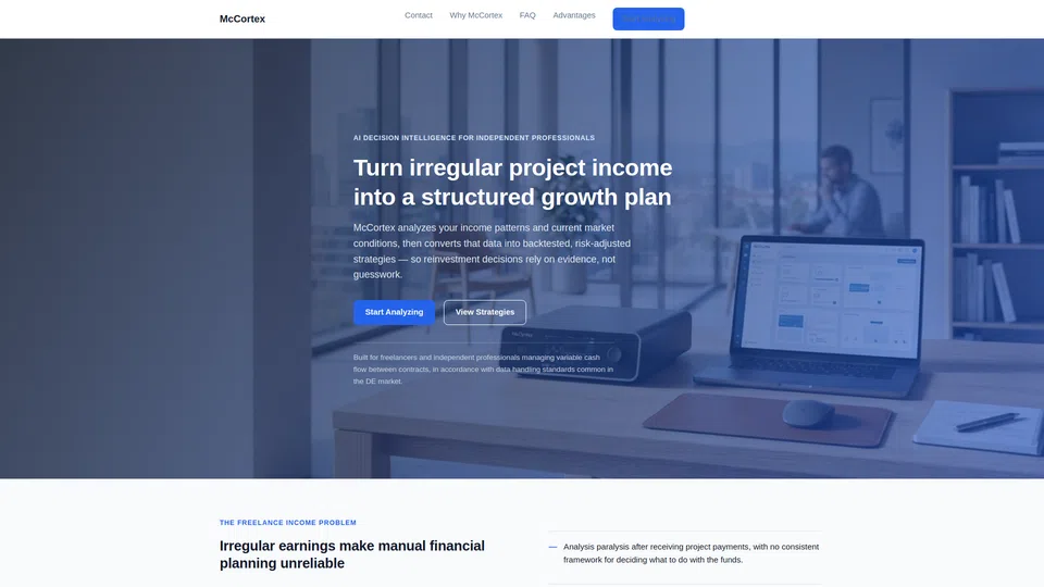 Homepage snapshot at launch