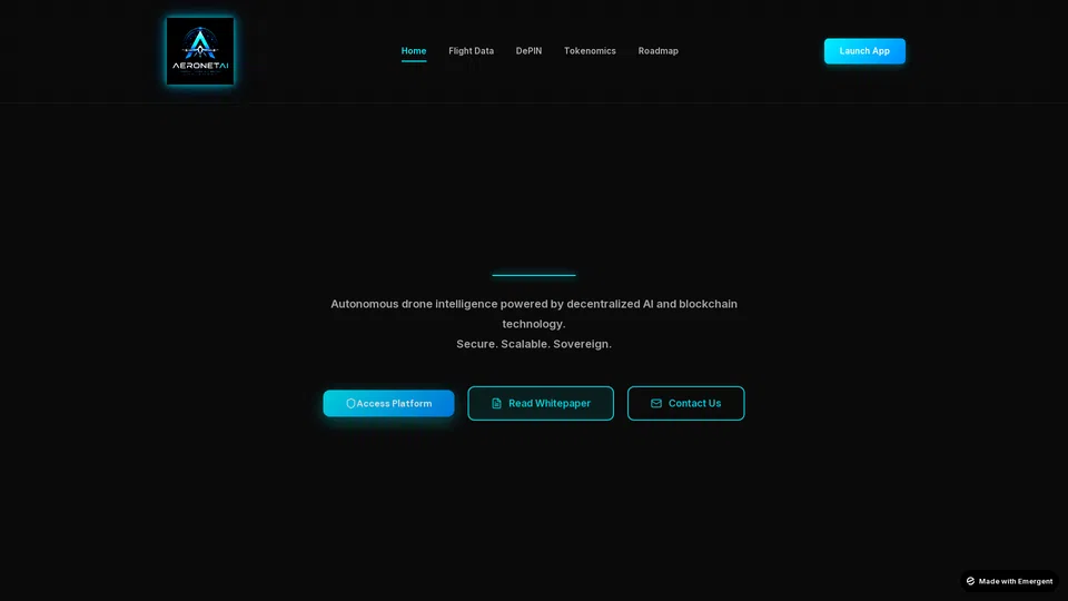 Homepage snapshot at launch