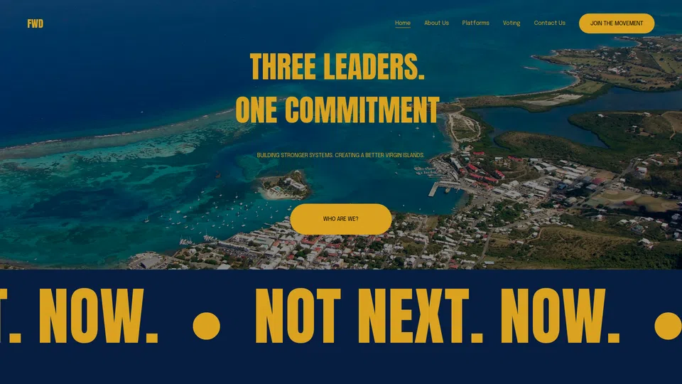 Homepage snapshot at launch