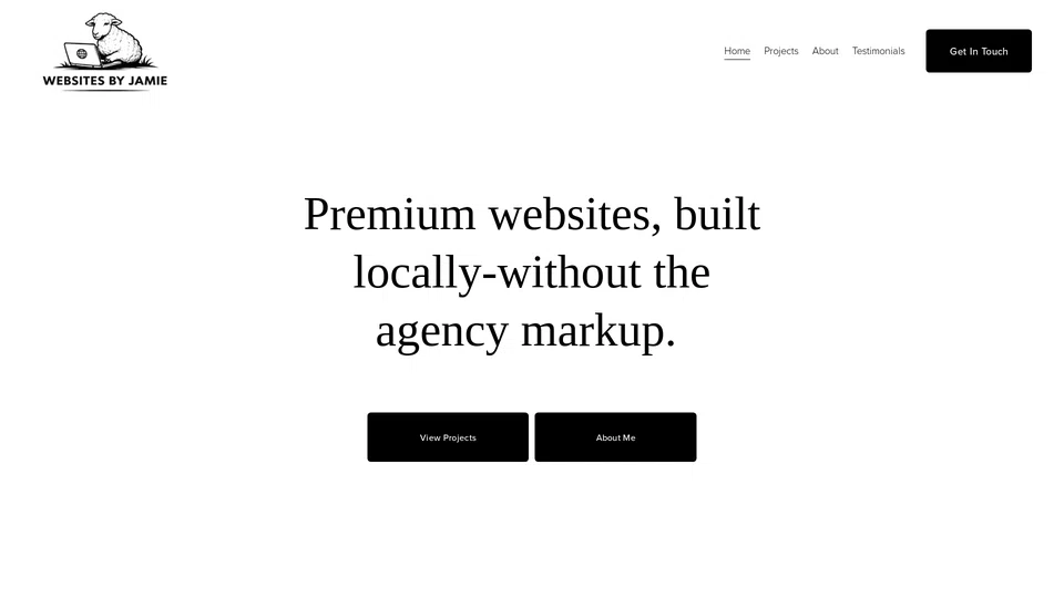 Homepage snapshot at launch