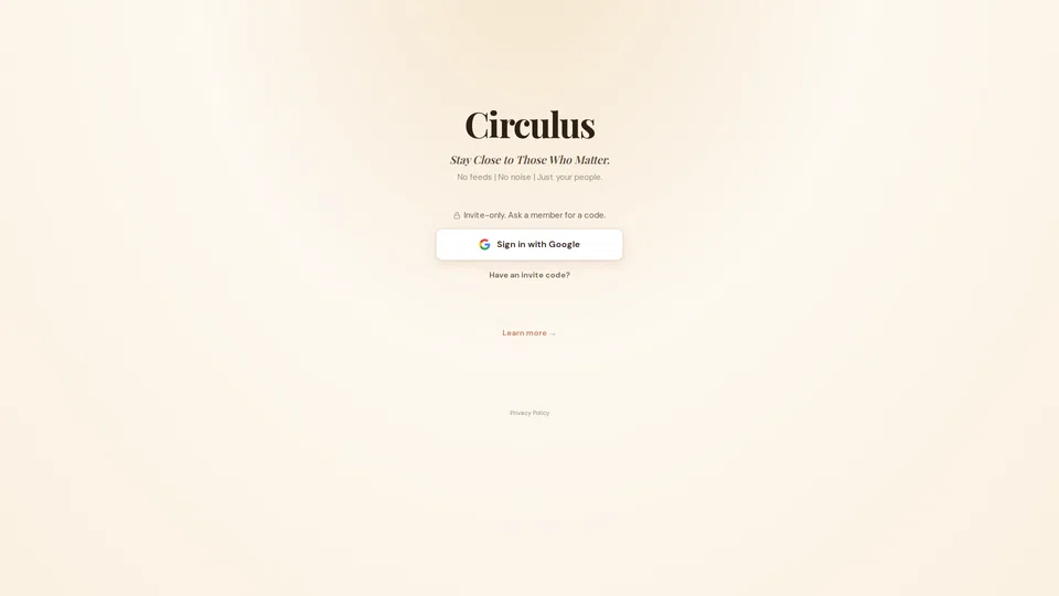 Homepage snapshot at launch