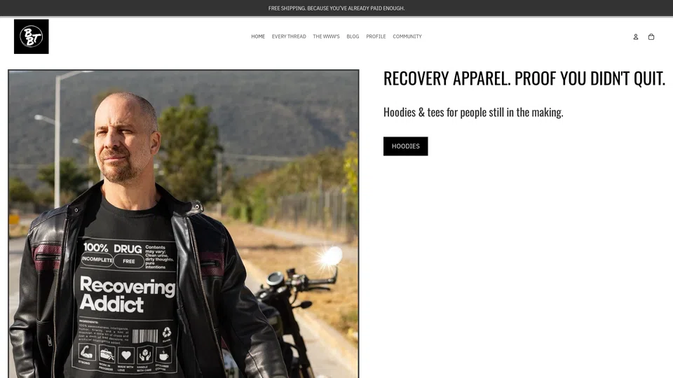 Homepage snapshot at launch