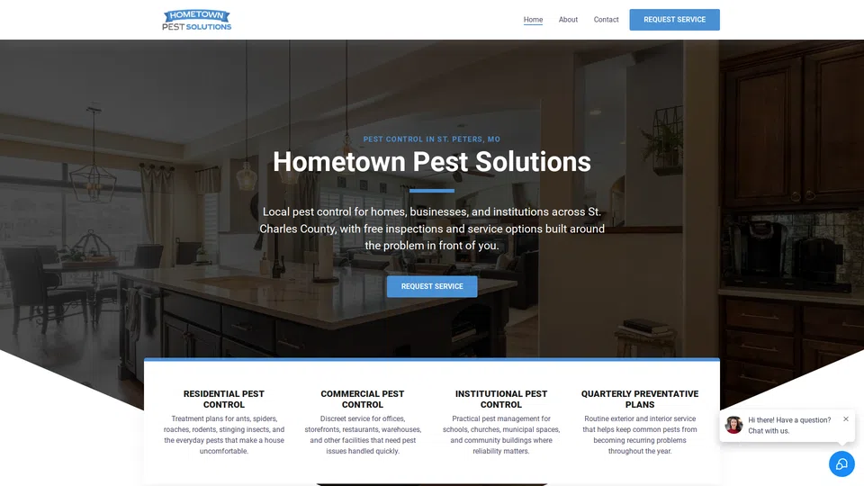 Homepage snapshot at launch