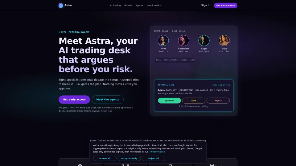 Homepage snapshot at launch