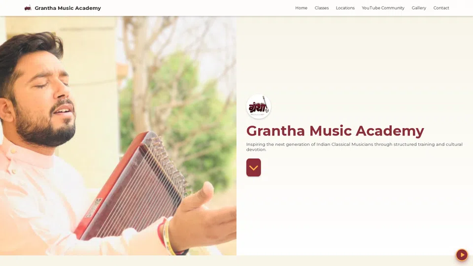 Homepage snapshot at launch