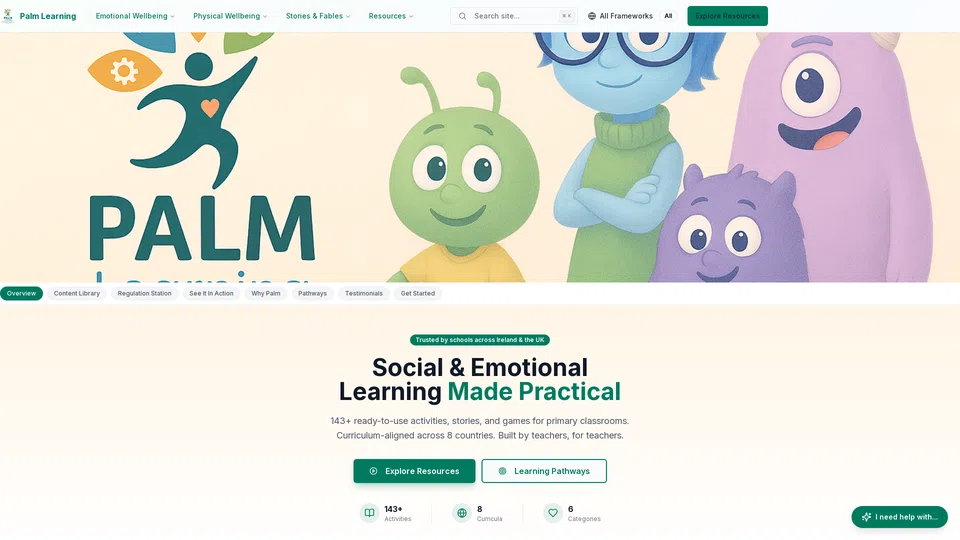 Homepage snapshot at launch