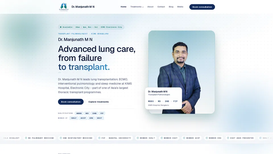 Homepage snapshot at launch