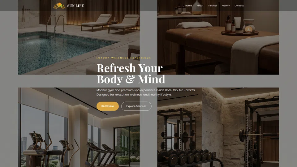 Homepage snapshot at launch
