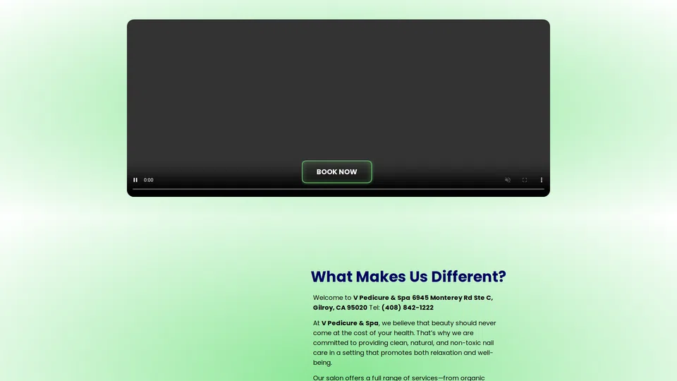 Homepage snapshot at launch