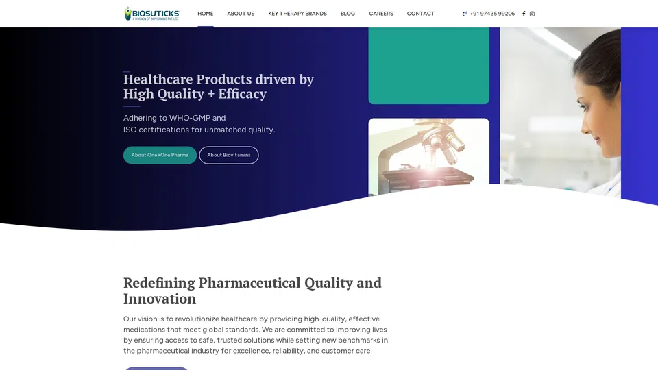 Homepage snapshot at launch