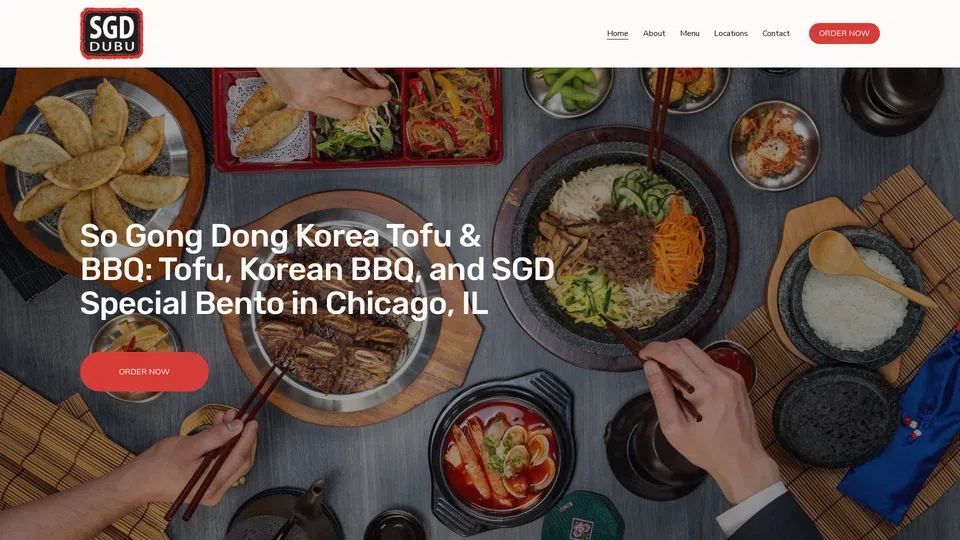 Homepage snapshot at launch
