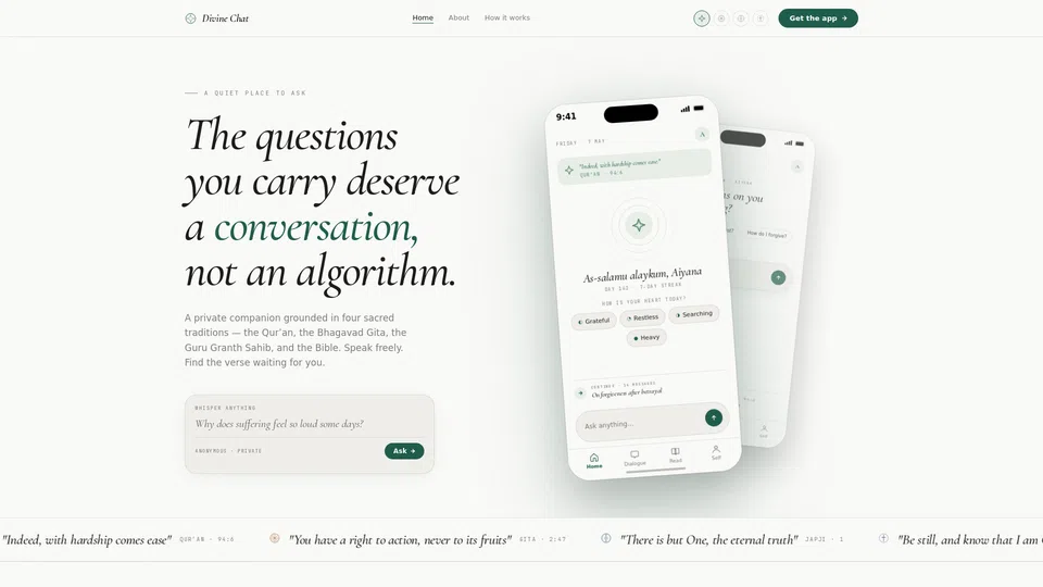 Homepage snapshot at launch